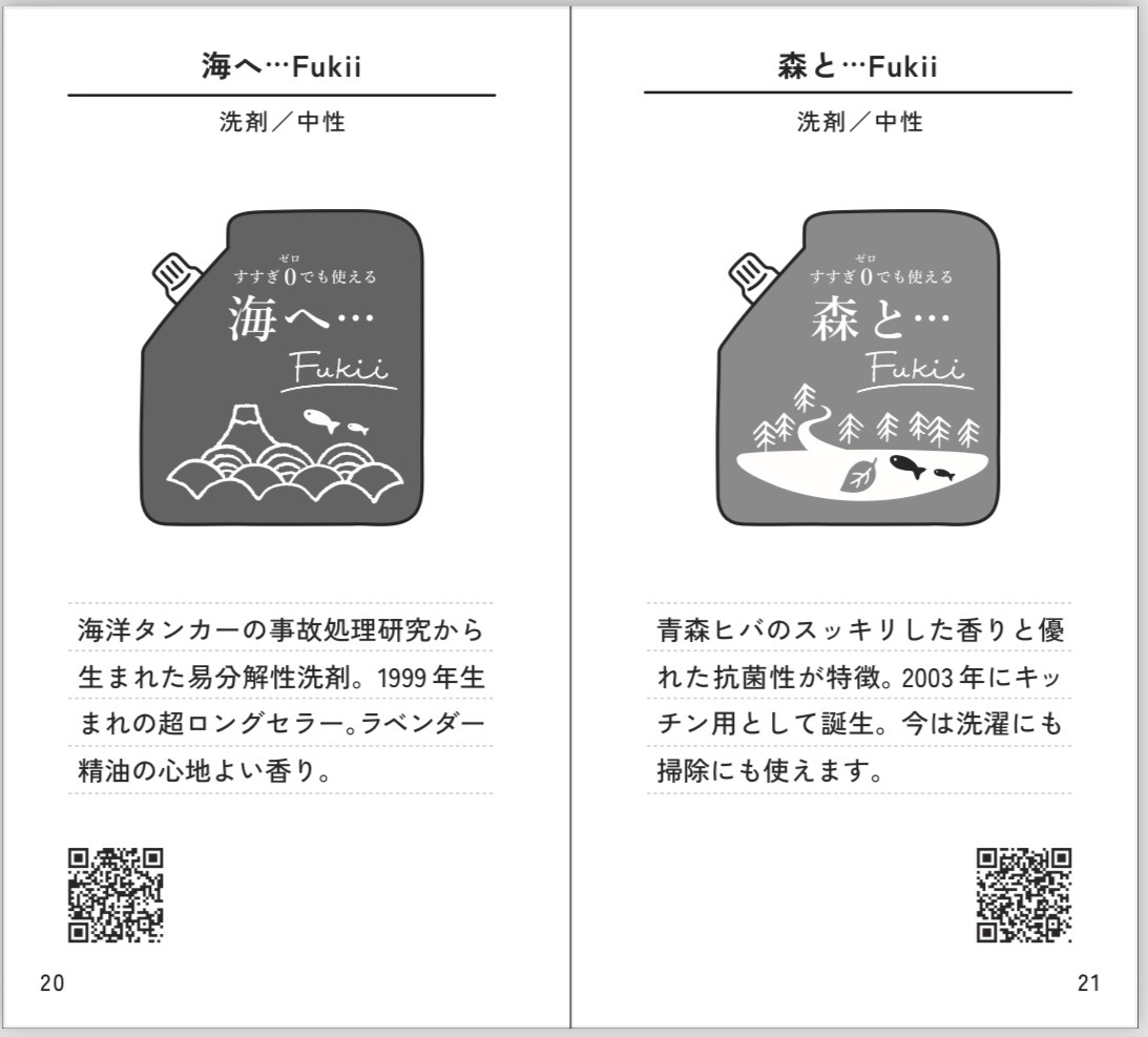 地球洗剤実用集 豆本 がんこ本舗 海へ 森と すすぎ０洗剤 洗濯 掃除